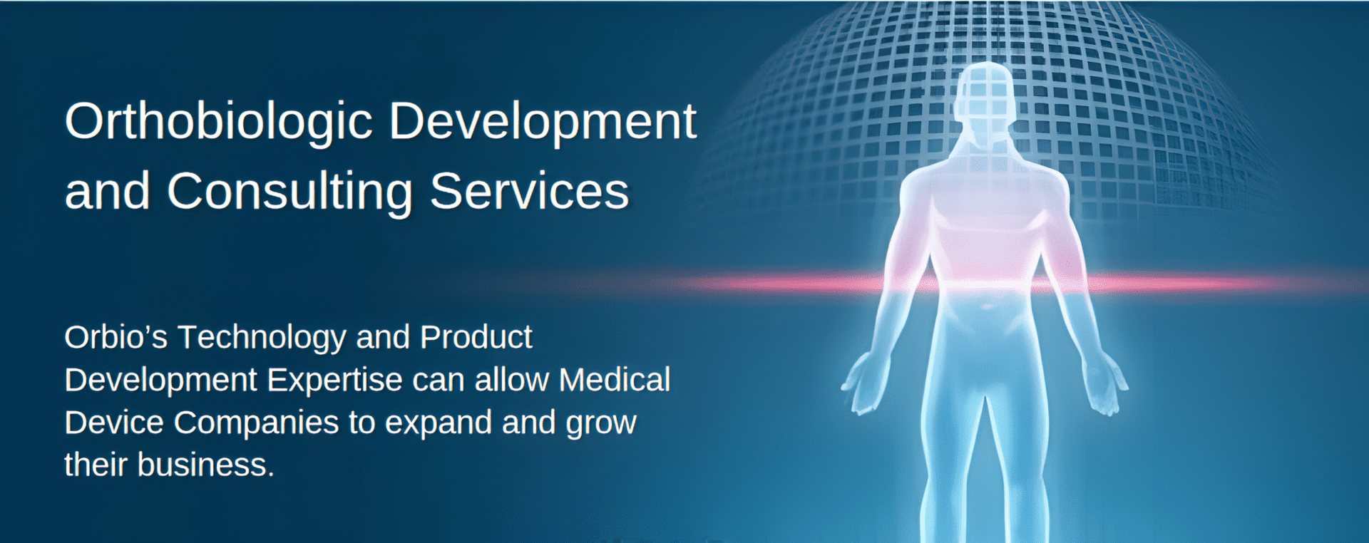 A medical device company with a logo and an image of the human body.